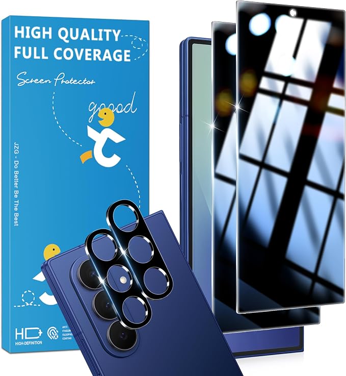 2 Pack for Samsung Galaxy Z Fold 7 / Z Fold 8 Privacy Screen Protector by JavoYion