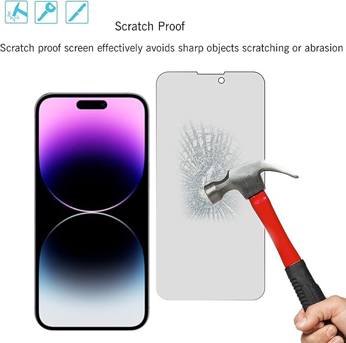 Ailun 2Pack Privacy Screen Protector Compatible - Image 5