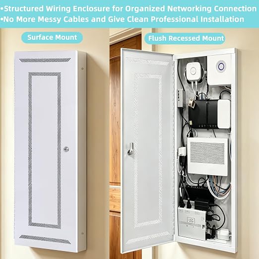 XMK 42 Inch Media Enclosure, WiFi Electrical Box, Cable Management Box - Image 6