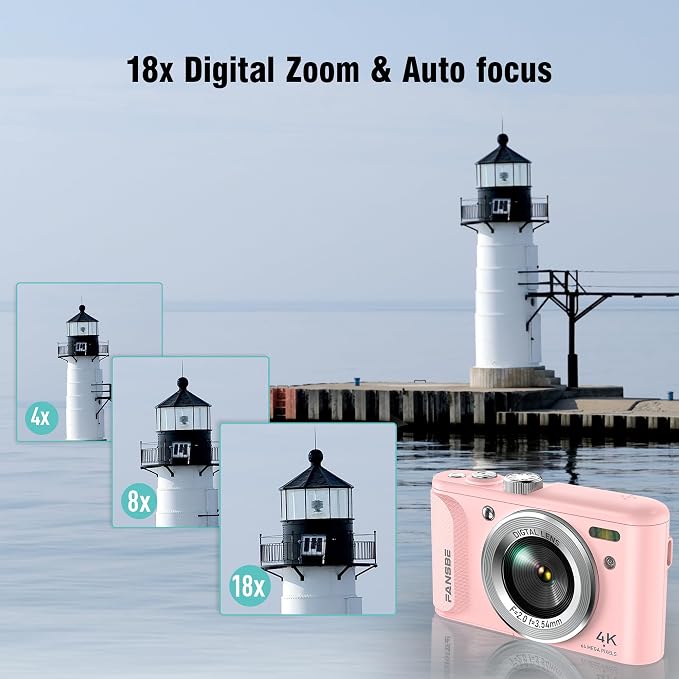 Fansbe Smart Digital Camera, 4K Vlogging Camera - Image 4