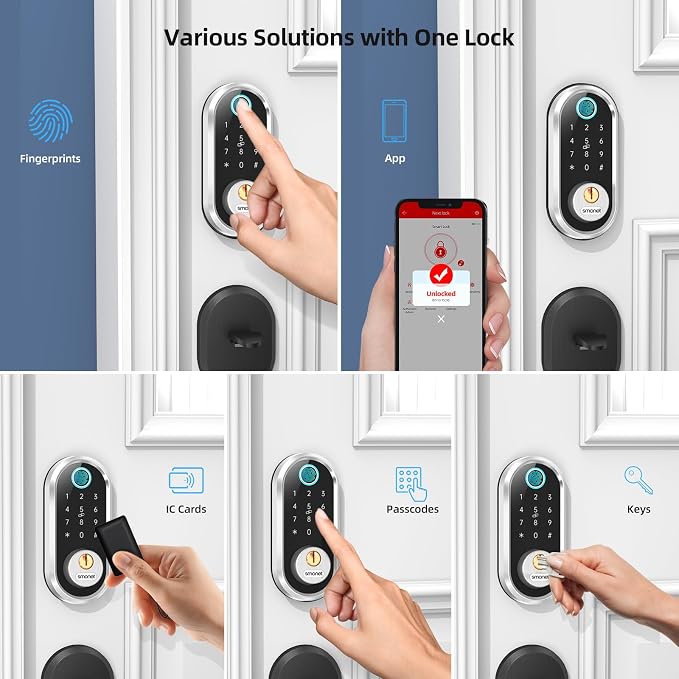 Smart Door Lock Keyless Deadbolt: SMONET Smart Locks - Image 7