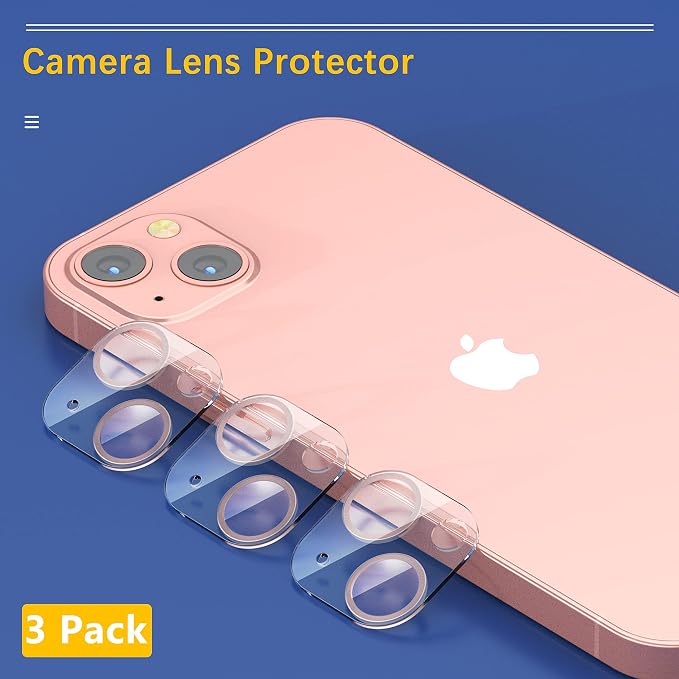 UniqueMe Compatible with iPhone 13 6.1" / iPhone 13 Mini 5.4" Camera Lens - Image 3