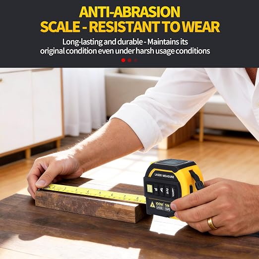 4-in-1 Digital Laser Tape Measure, 328ft Laser Distance Meter - Image 7