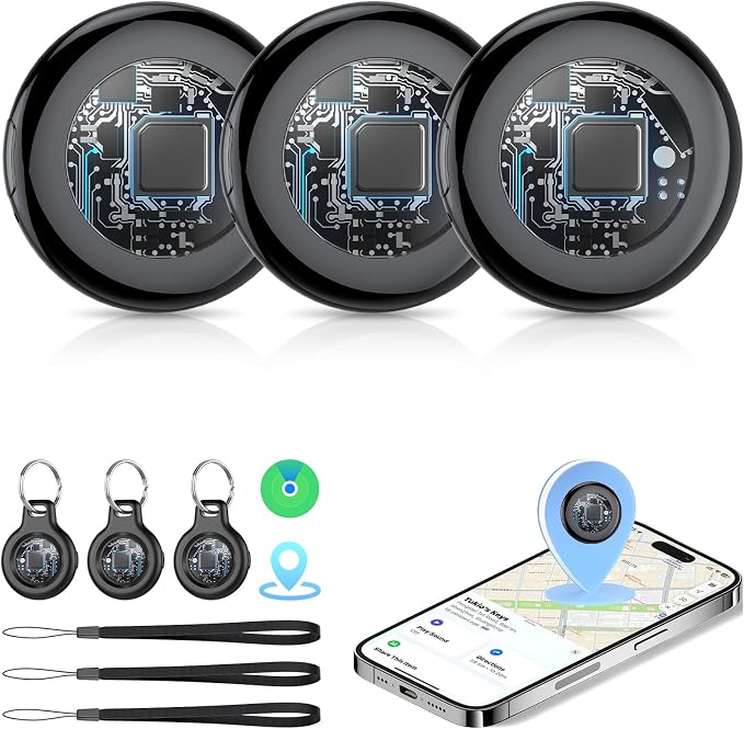 Air Tracker Tags-3 Pack, 2026 New Smart Tag Key Finder by Tukio