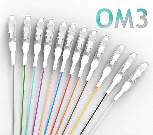 Elfcam® - 12-Fibre LC/UPC OM3 Multimode 50/125um Colour-Coded Optical Fibre - Image 8