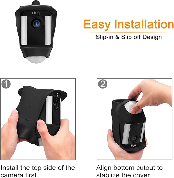 Fintie Silicone Case for Ring Spotlight Cam, Soft Silicone Weather Resistant - Image 4