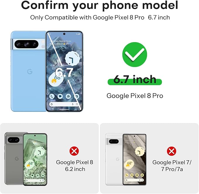 OMOTON for Pixel 8 Pro Screen Protector, 3 Pack for Pixel 8 Pro Tempered Glass - Image 2
