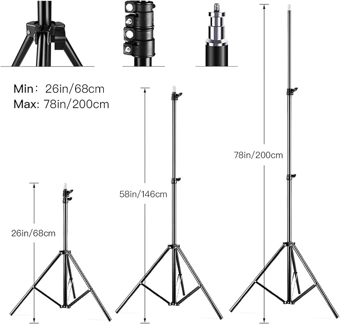 Andoer Studio Photography Light kit Softbox Lighting Set - Image 5