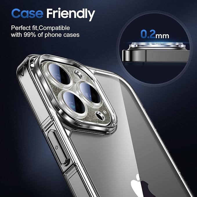 UniqueMe 3 Packs Compatible for iPhone 13 Pro Max/iPhone 13 Pro Camera Lens - Image 6