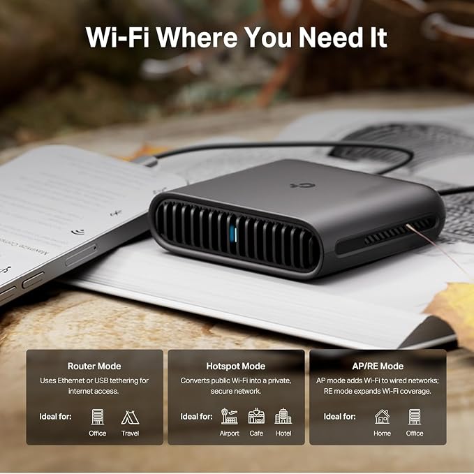 TP-Link Roam 6 AX3000 Dual-Band Wi-Fi 6 Travel Router – Multi-Gig Portable - Image 5