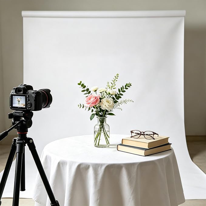 White Photography Backdrop for Photoshoot, Photo Backdrop Curtain, Perfect - Image 7