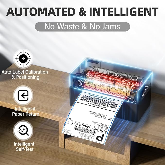PEDOOLO Label Printer, 4x6 Shipping Label Thermal Printer - Image 4