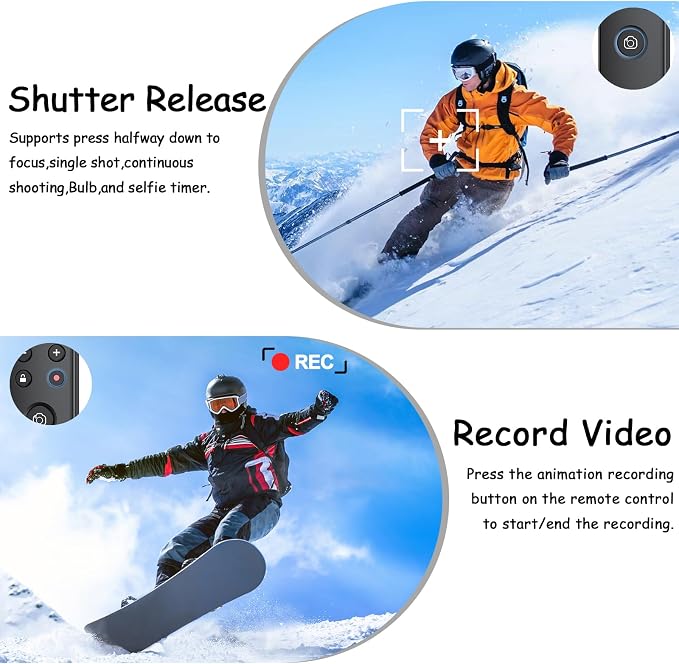 for Fujifilm Camera Rechargeable Shutter Release, AODELAN Wireless Remote - Image 4
