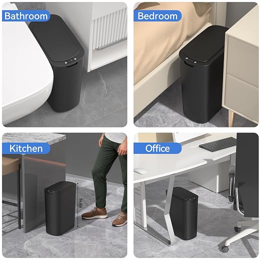 FRESHLIX 5 Gallon Bathroom Automatic Trash Can - Image 8