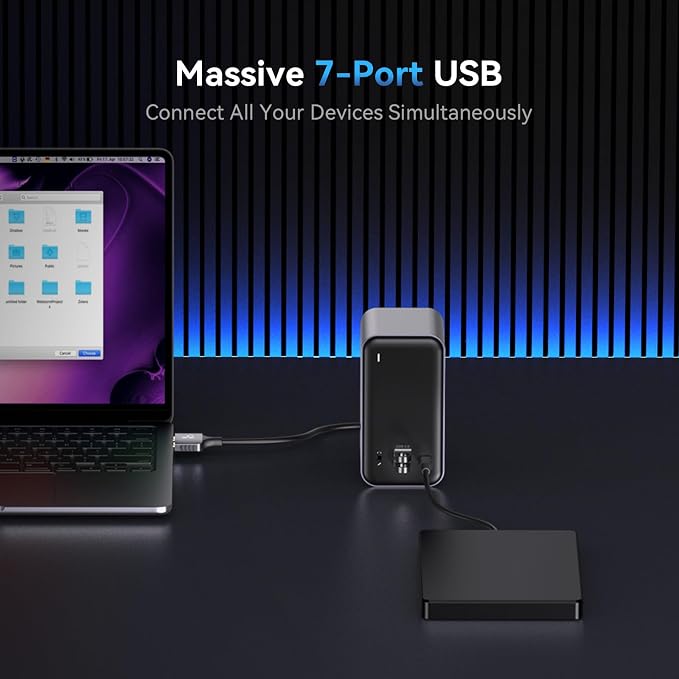 TobenONE 16-in-2 MacBook Docking Station Dual 4K@60Hz, USB C Dock - Image 5