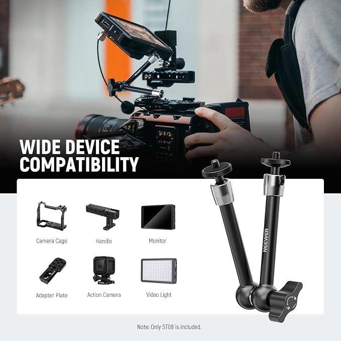 NEEWER 9.8"/25cm Adjustable Friction Magic Arm - Image 2