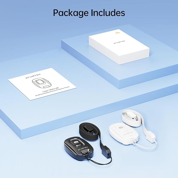ATUMTEK Camera Remote Shutter for iPhone and Android Smartphones, Wireless - Image 3
