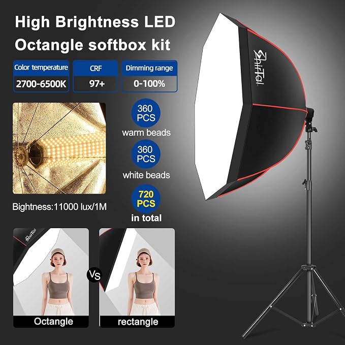 Softbox Lighting Kit, Photo Studio Soft Box Lights - Image 2