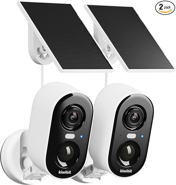 Kiwibit Solar Security Cameras Wireless Outdoor, 2K Magnetic Installation by Kiwibit