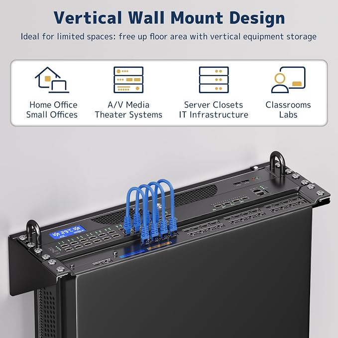 3U Vertical Wall Mount Rack - Image 2
