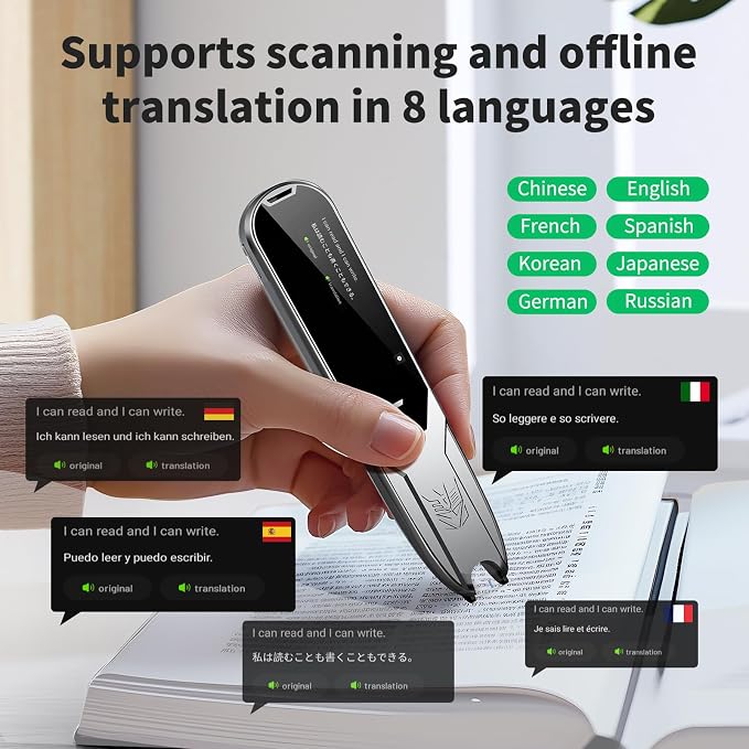 Translator Pen, Reading Pen for Dyslexia, Traductor De Voz Instantaneo - Image 3