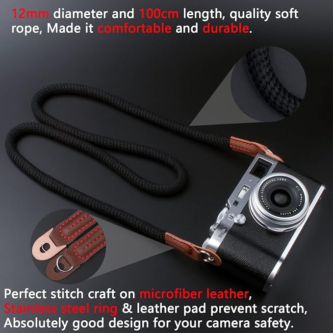 VKO Camera Strap, Soft Rope Camera Neck Strap, Shoulder Strap - Image 6