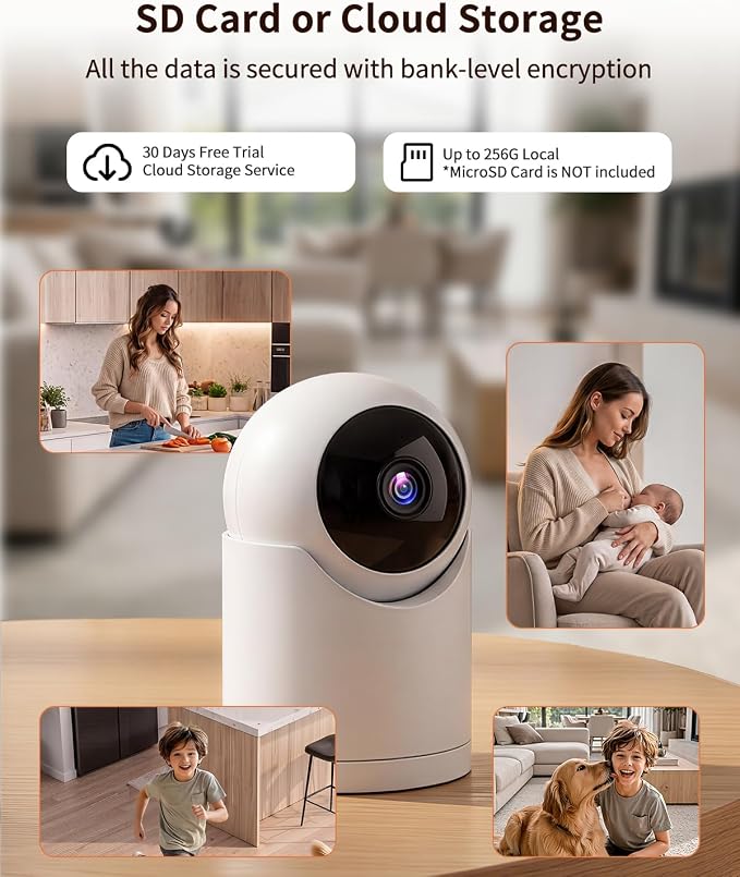  Indoor Cameras for Home Security, Auto tracking, 5G & 2.4G WiFi Security - Image 8