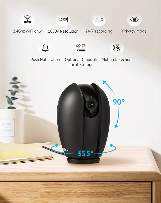 LaView Indoor Security Camera, 1080P Home Security Camera - Image 2