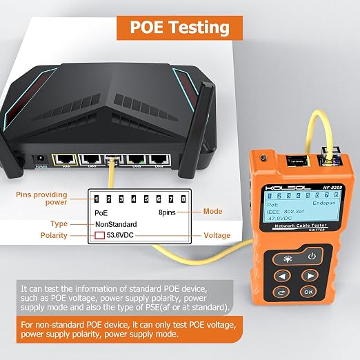 Network Cable Tester, Poe Cable Tester - Image 3