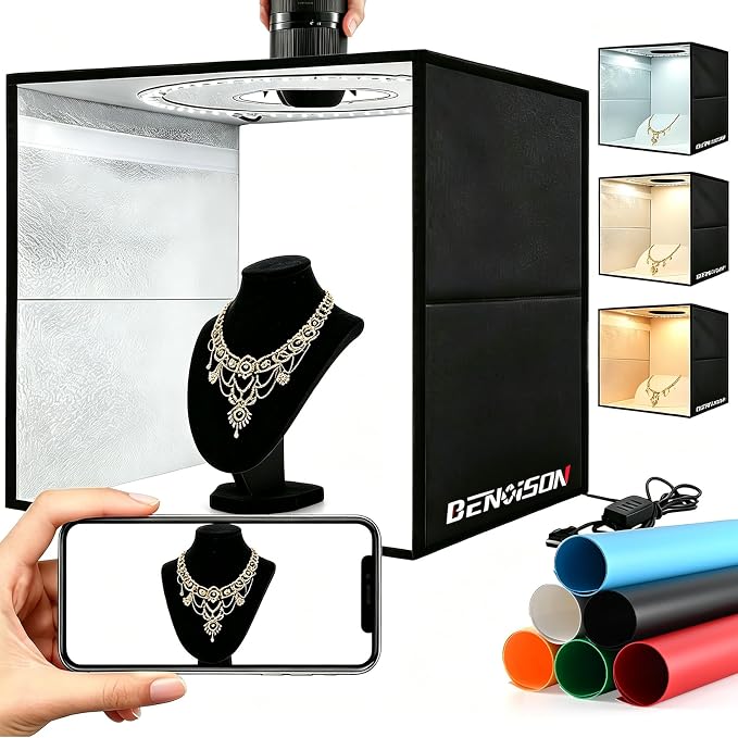 BENOISON Light Box Photography 16"x16" Portable Shooting Tent by BENOISON