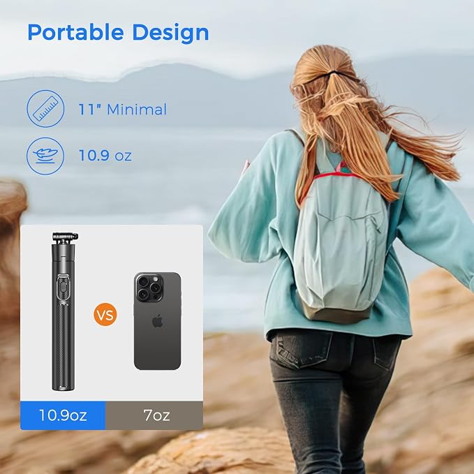 Selfie Stick Travel Tripod for Cell Phone - Image 5