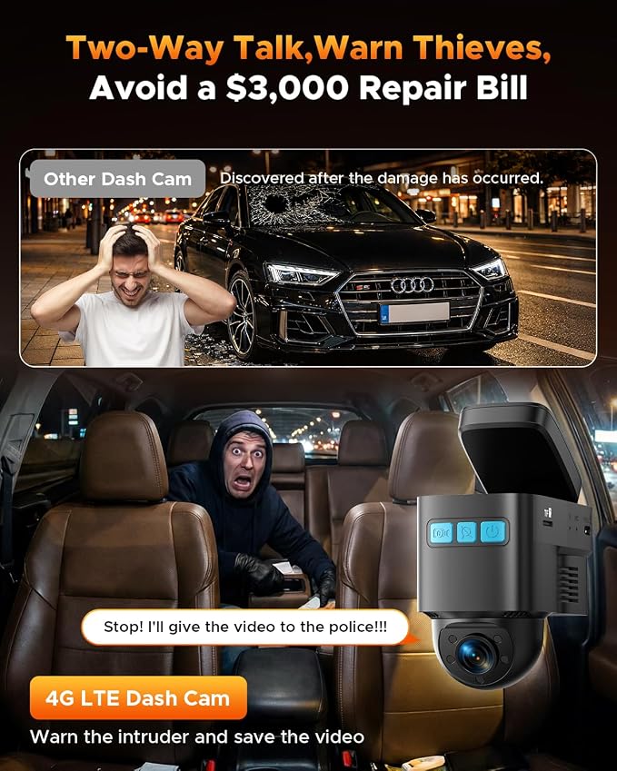 Volam 4G LTE Cellular Dash Cam - Image 7