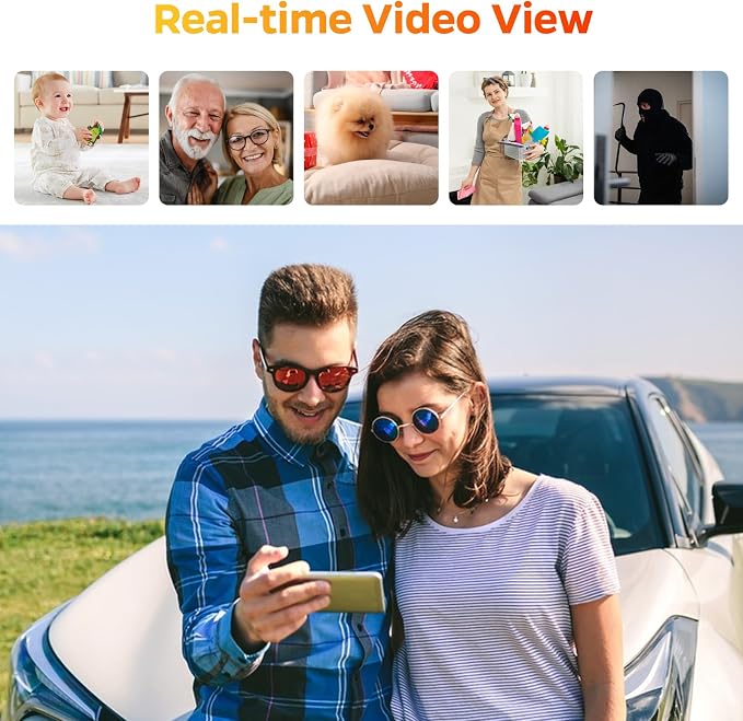 Security Camera Motion Activated Bluetooth Speaker, 270° Viewing Angle - Image 6