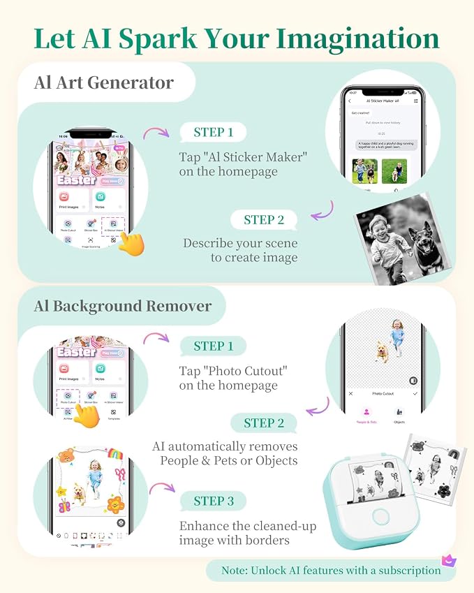 Memoking Mini Sticker Printer - Image 7