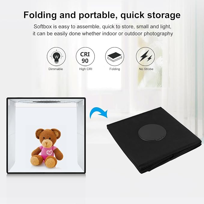 16x16x16 Inch Portable Folding Photo Studio Box - Image 9
