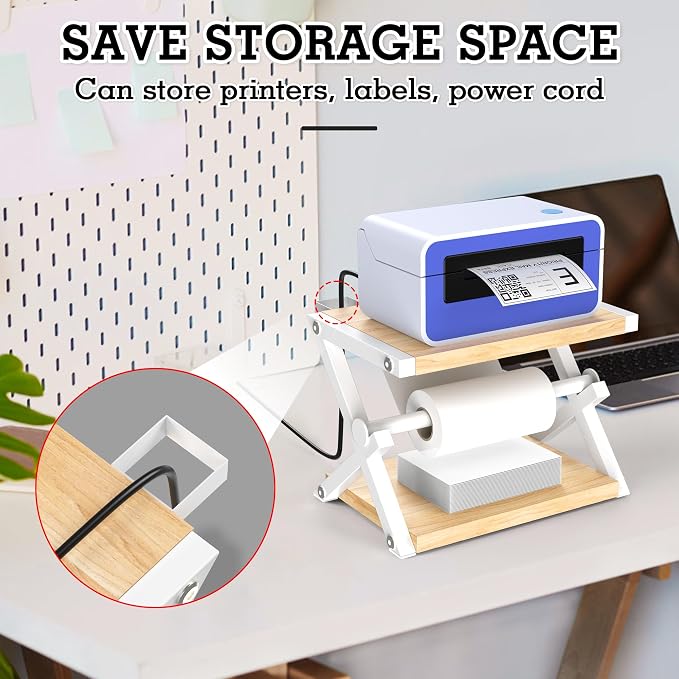Alyoen Label Holder for Rolls and Fan-Fold Labels, Thermal Shipping Label - Image 5