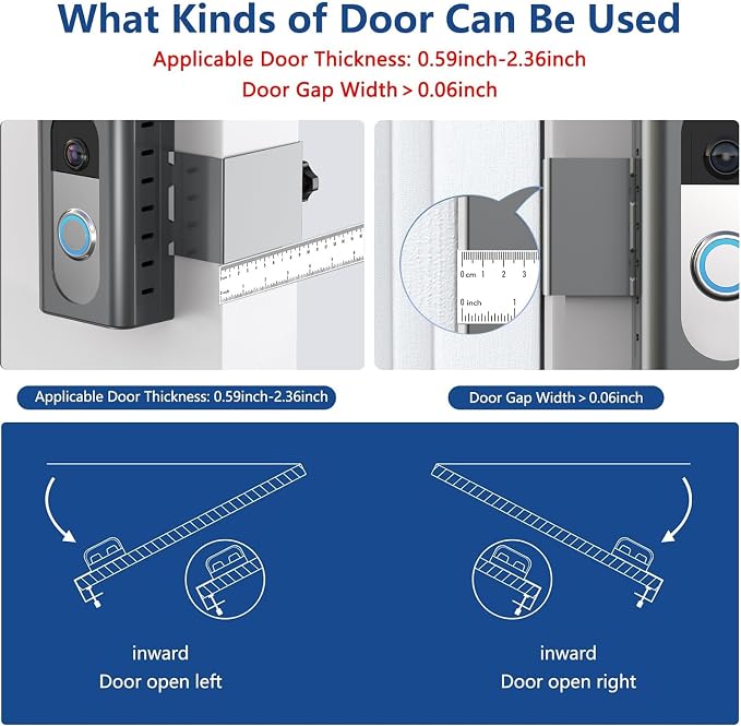KIMILAR Anti-Theft Video Doorbell Mount Compatible - Image 3