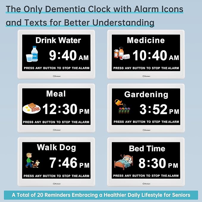 Soobest 12” Dementia Digital Clock - Image 3