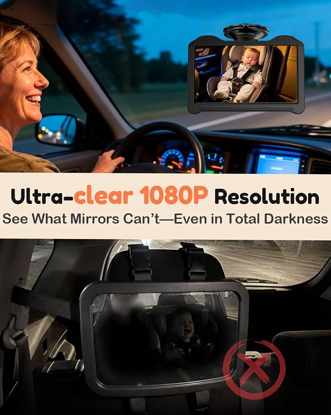 7-Inch HD 1080P Car Seat Camera - Image 4