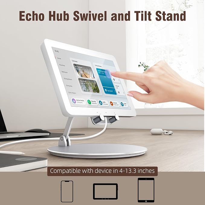 Swivel and Tilt Stand for Echo Hub, - Image 4