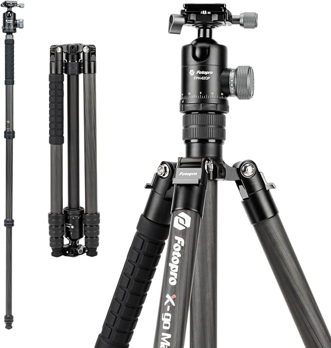 Fotopro 68" Carbon Fiber Tripod by Fotopro