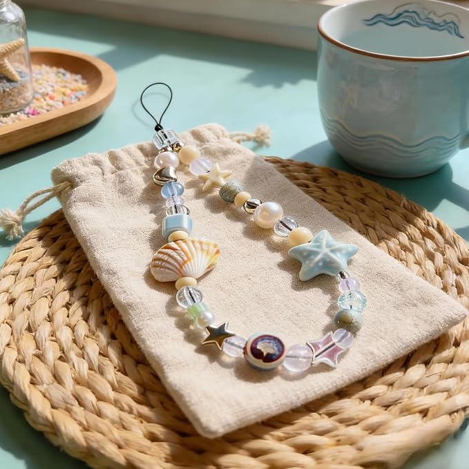 Cute Beaded Camera Wrist Strap for Phone, Digital Camera Charm Lanyard - Image 7