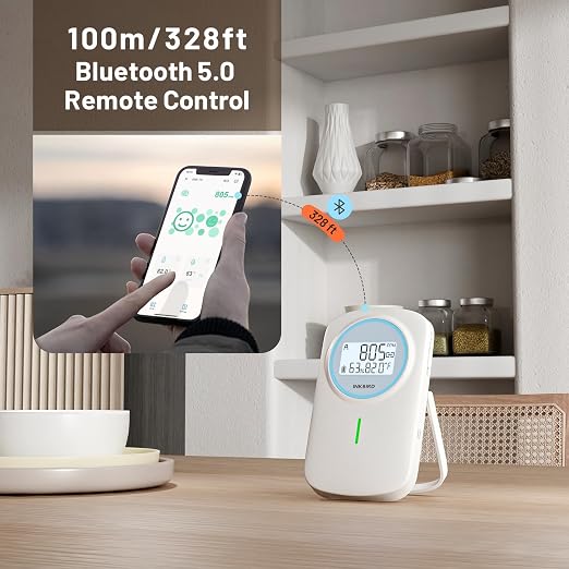 INKBIRD Smart Air Quality Monitor Indoor Ndir | Bluetooth 3 in 1 - Image 4