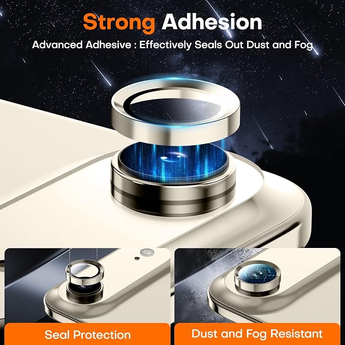 Camera Lens Protector for iPhone Air, Sapphire Glass Metal Individual Camera - Image 2