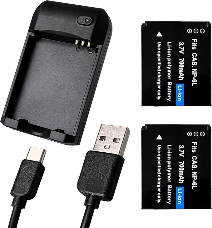 NP-6L Battery Charger, Digital Camera Battery Charger by CofunKool