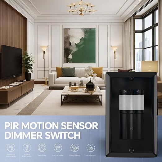 ECOELER Motion Sensor Dimmer Switch, in-wall Electronic Dimmer - Image 2