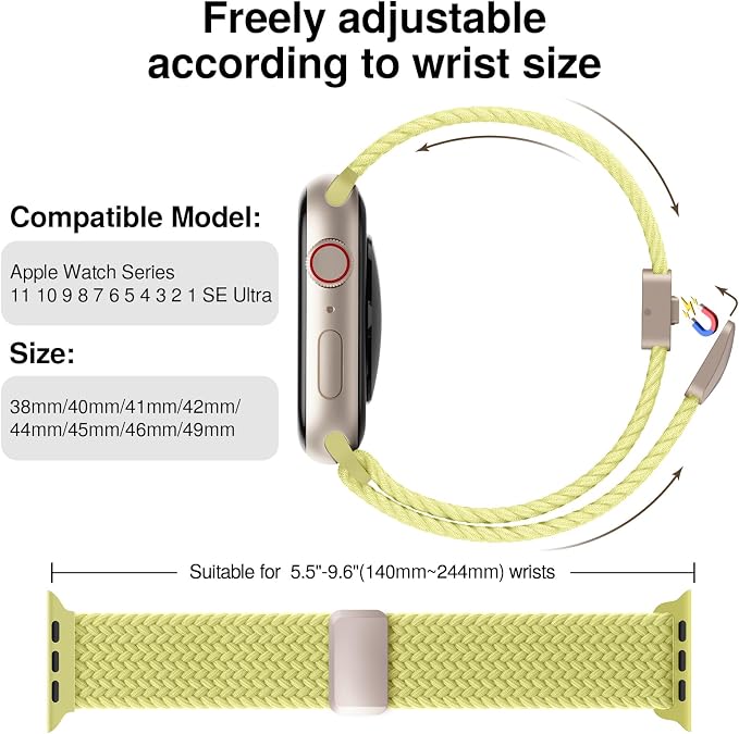 Braided Stretchy Band Compatible - Image 2