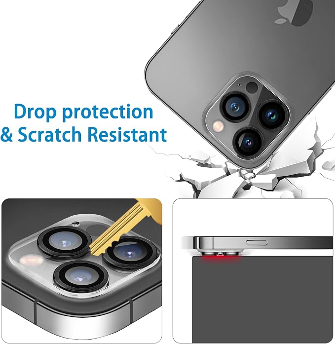 Dengduoduo 3 Pack Tempered Glass Camera Lens Protector - Image 4