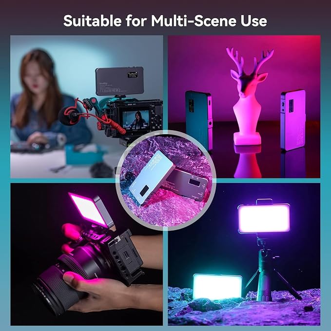 P96L RGB Video Light by SmallRig, Portable Metal LED Camera Light, 2500-8000K - Image 6