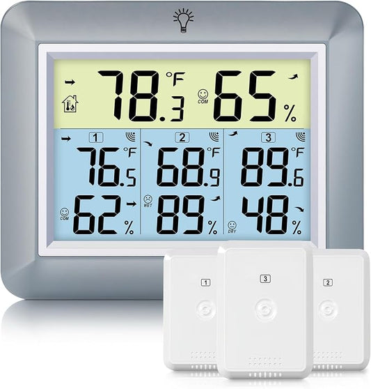 Urageuxy Weather Station Wireless Indoor Outdoor Thermometer by Urageuxy